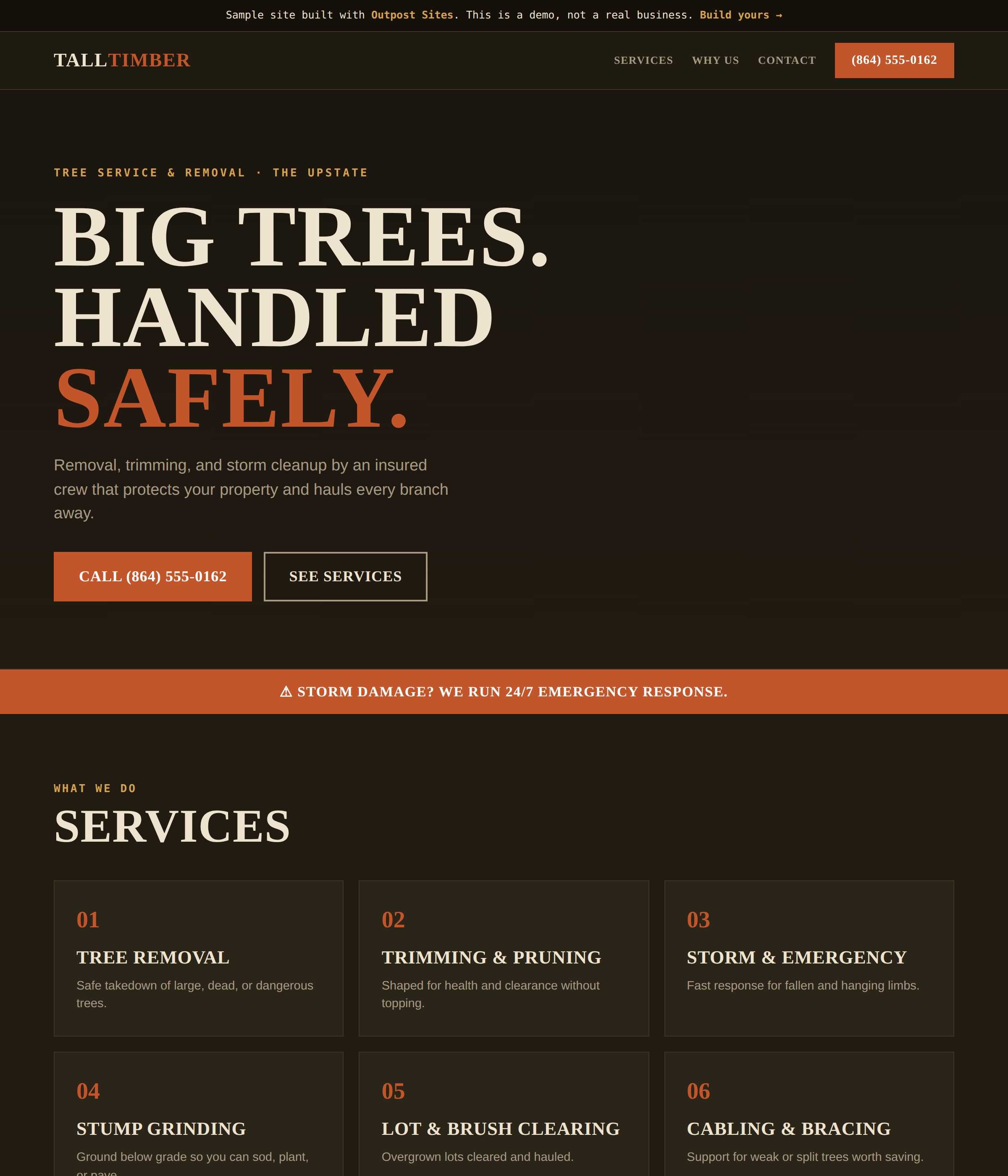 Tall Timber Tree Service demo site